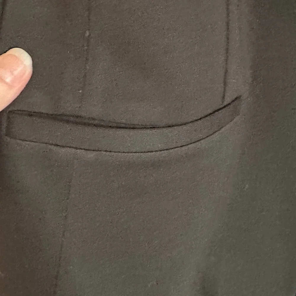 L'AGENCE Stretch Knit Blazer Jacket Size 6 Black Classic‎ Fitted Career Office